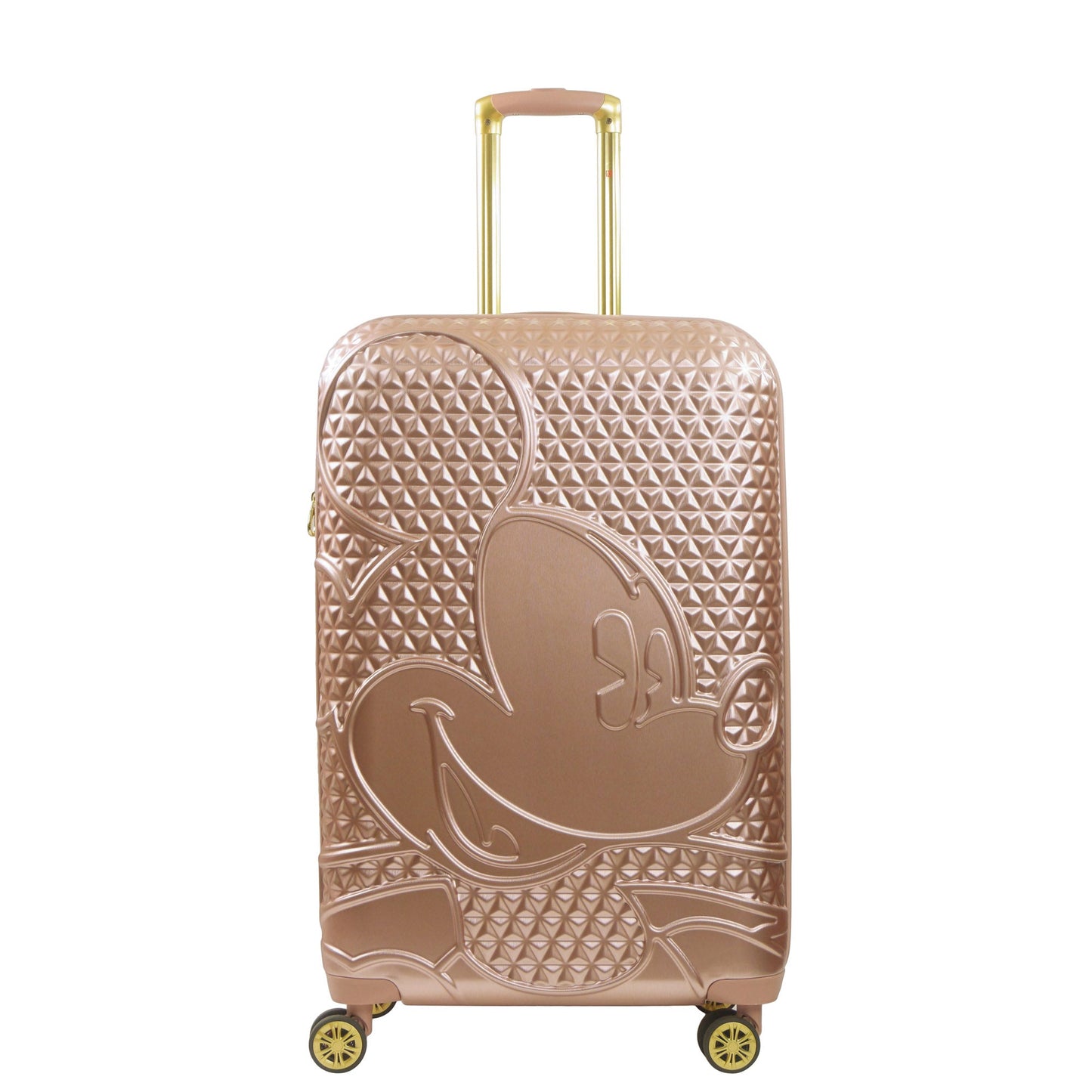Mickey Mouse Rolling Luggage FŪL Disney Suitcase 30" Rose Gold