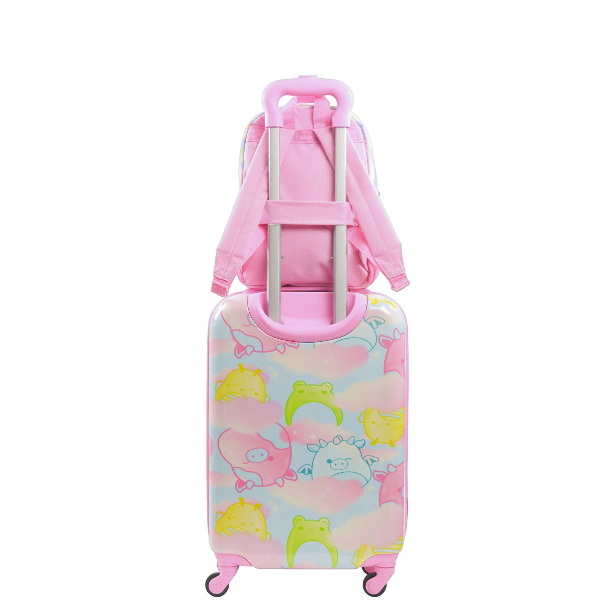 Squishmallows Clouds 2-Piece Pink Luggage Set by FUL