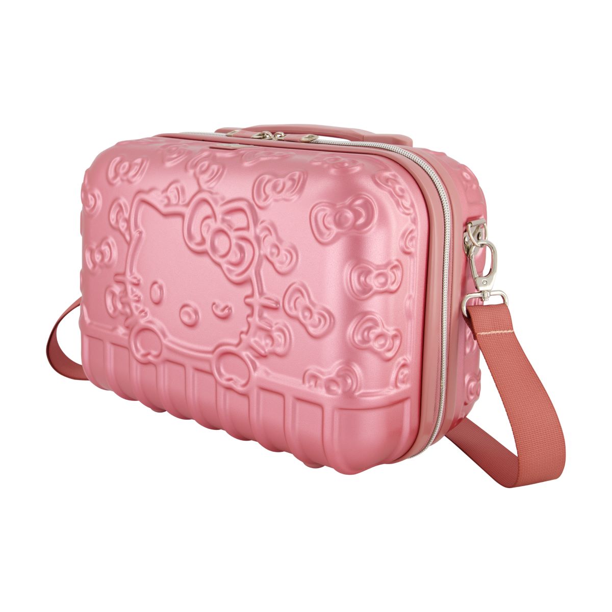 Hello Kitty Pink Molded Carry-on Train Case