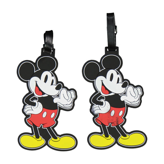 Disney Mickey Mouse Luggage Tags 2-Piece Set