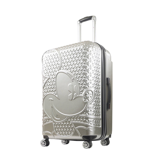 Mickey Mouse Rolling Luggage FŪL Disney Suitcase 30" Silver